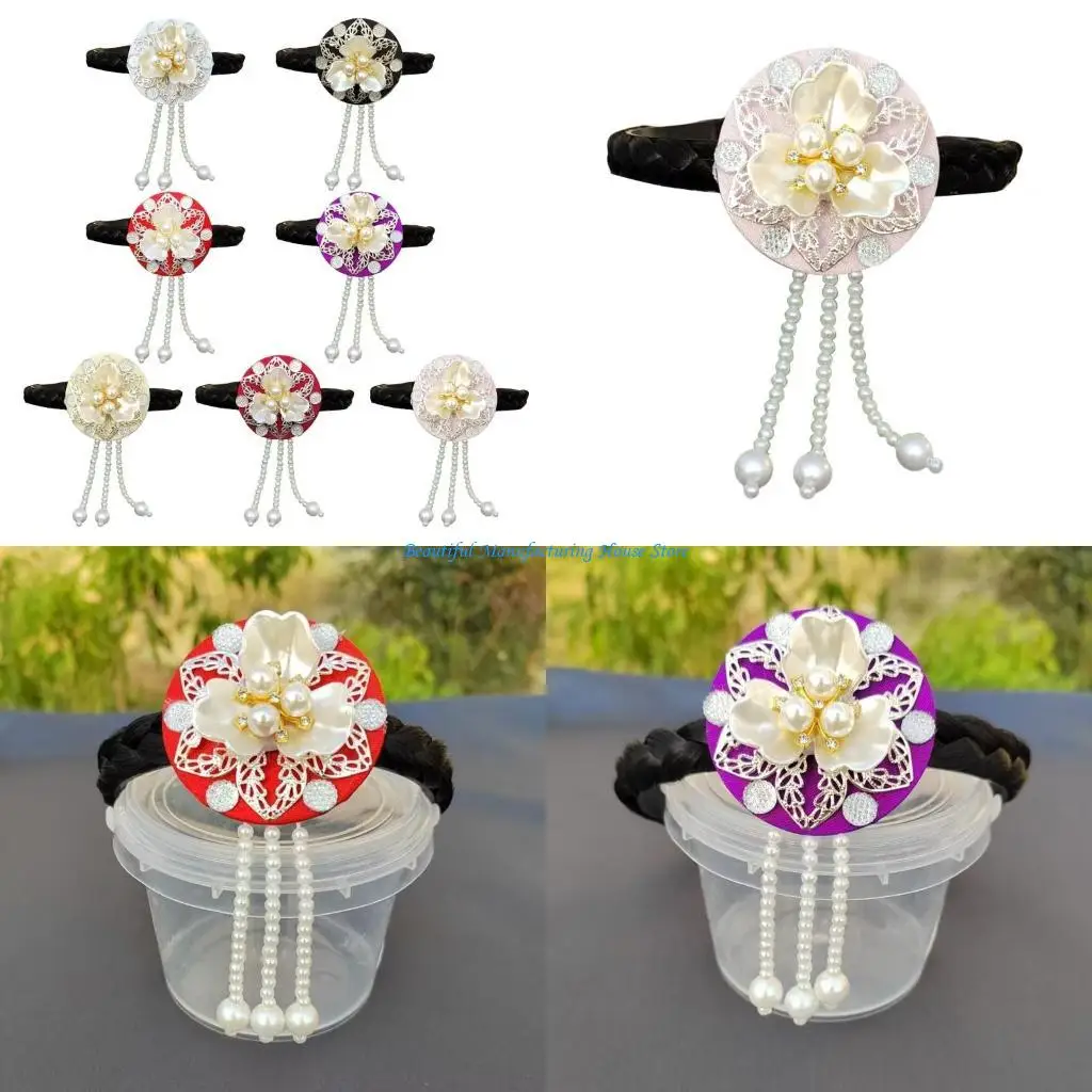 

E56A Korean Headband Hair Ornament Soft and Sturdy Korean Headband Charm for Children and Ladies in Various Styles