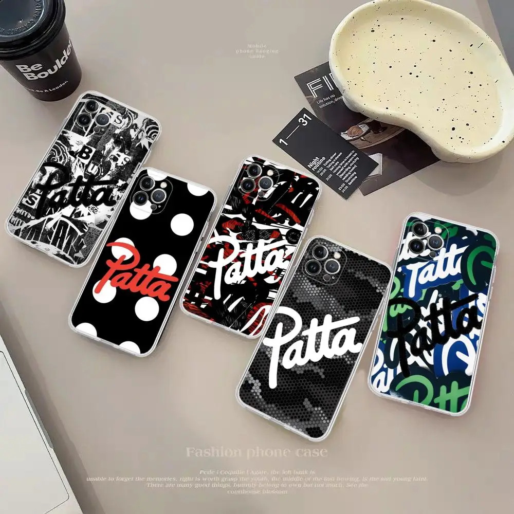 Fashion P-patta.png Phone Case For iPhone 15 14 13 12 Mini 11 Pro XS Max X XR SE 6 7 8 Plus Soft Silicone Cover