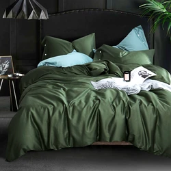 Long-Staple Cotton Bedding Set, Monochromatic, Comfortable Bedding Set, Duvet Cover, Sheets, Pillowcase, Best Gift, Easy, 600TC