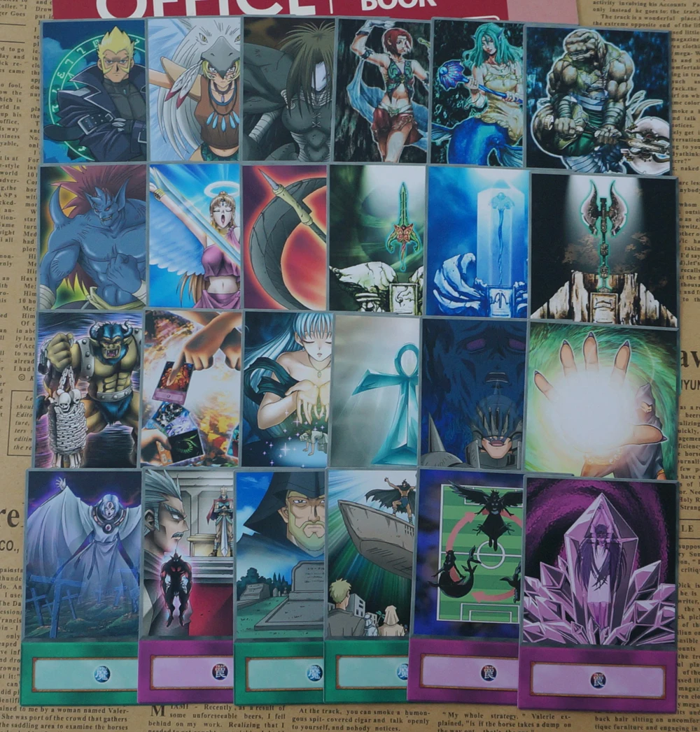 24pcs/set Yugioh Rafael Anime Style Cards Guardian Eatos Dreadscythe Butterfly Dagger Elma Doma Raphael Classic Nostalgia Orica