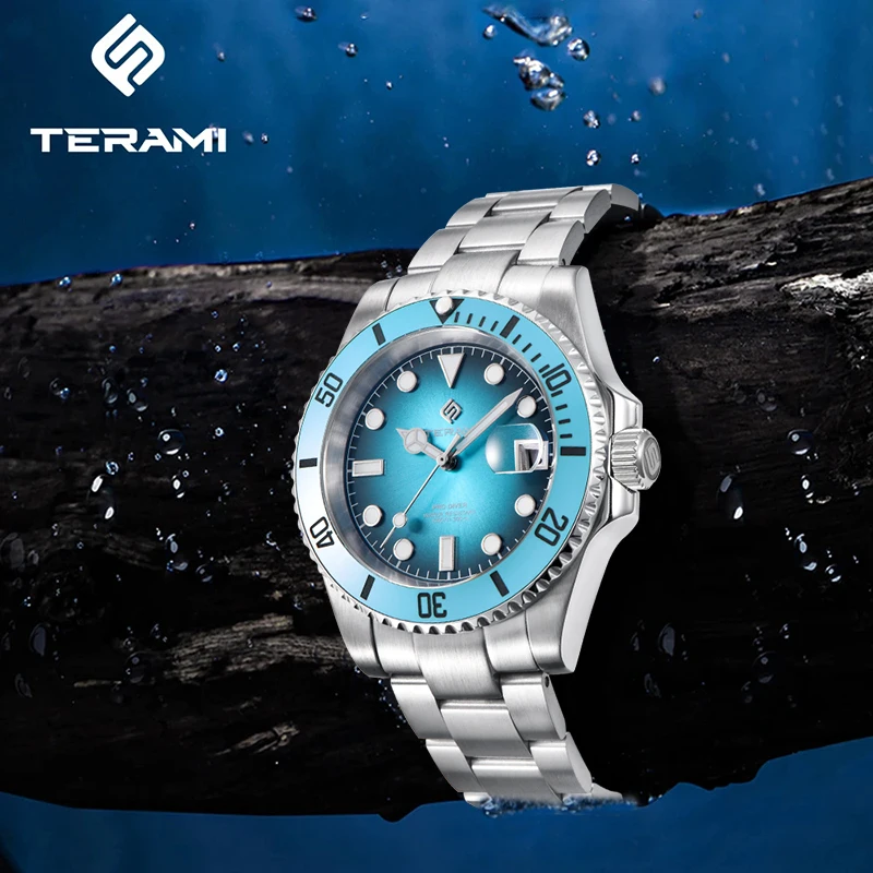 LIGE Brand TERAMI ​Top Brand Luxury Mechanical Man Watch Fashion Luminous Waterproof Watches for Men Automatic Date Wristwatches