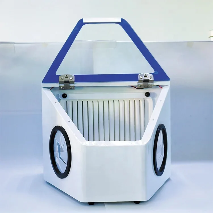 

Dental Lab Dust Collector Vacuum Dust Extractor Box Lapping Protector Sandblasting Box For Dental Sandblasting and Grinding