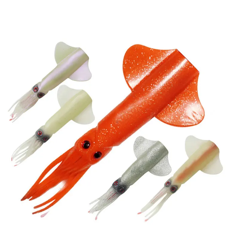 AS Squid Skirts Bait Soft Lure 17cm45g Fishing Lure Octopus Boat Sea Fishing PVC Rubber Artificial Soft Bait Trolling Leurre