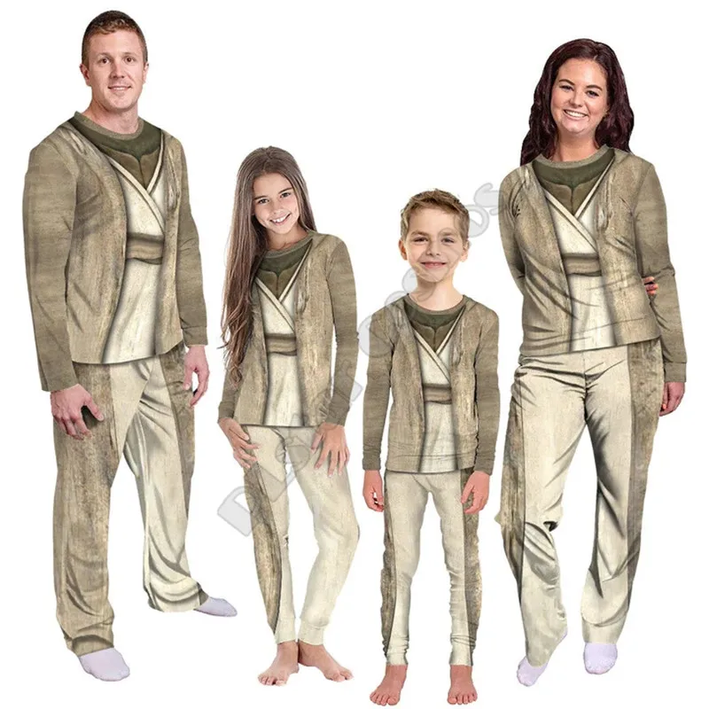 Classic Movie Characters 3D All Over Printed ChewBacca Set Cosplay Custom Family Pajamas Cosplay Clothes