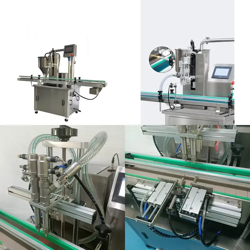 for High Speed Viscosity Cheese Chocolate Peanut Butter Filling Machine with Stirring Lobe Pump and Rotor Pump Filler