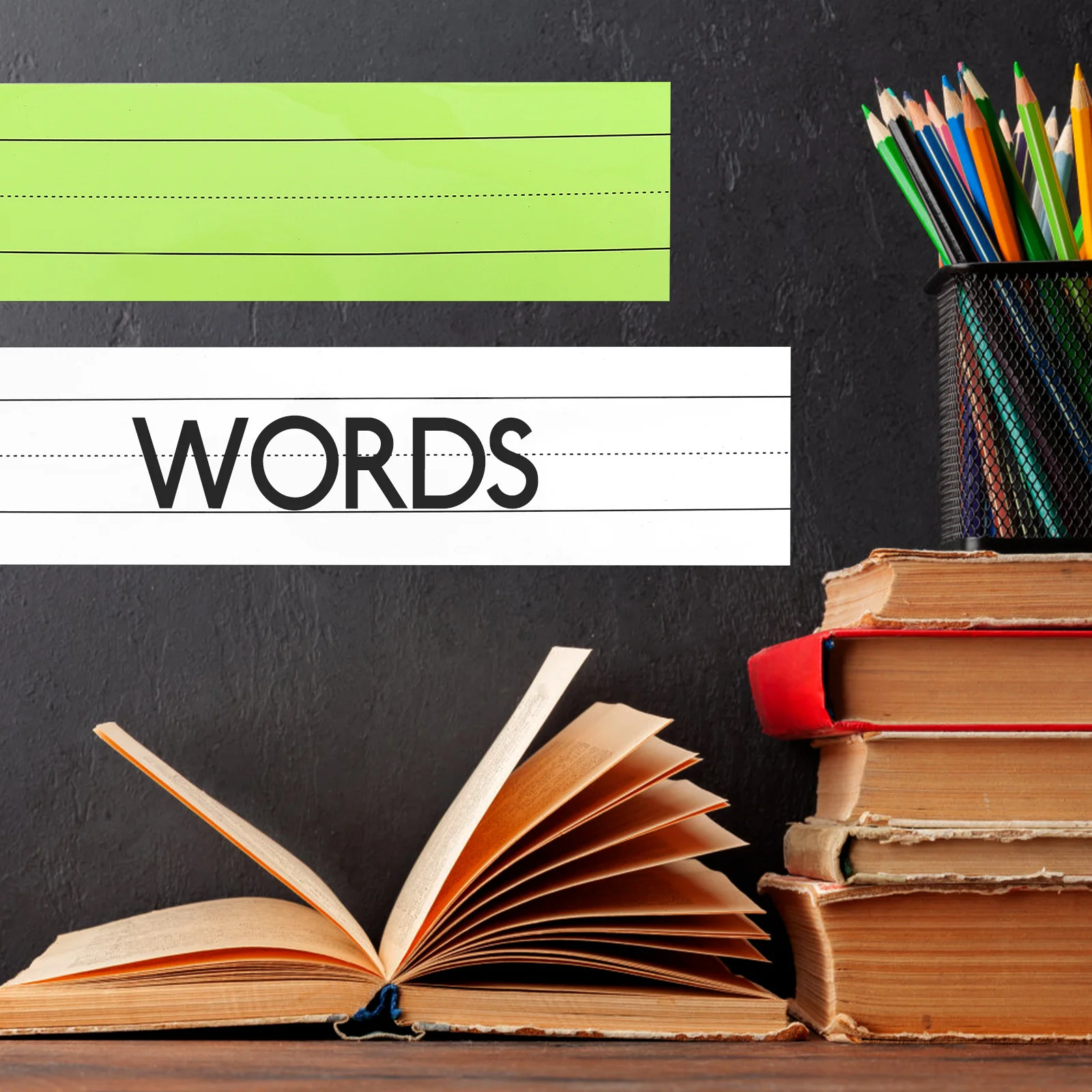 

3Pcs Magnetic Sentence Strips Lined Dry Erase Labels for Whiteboard Fridge Magnetic Notepads Removable Surface