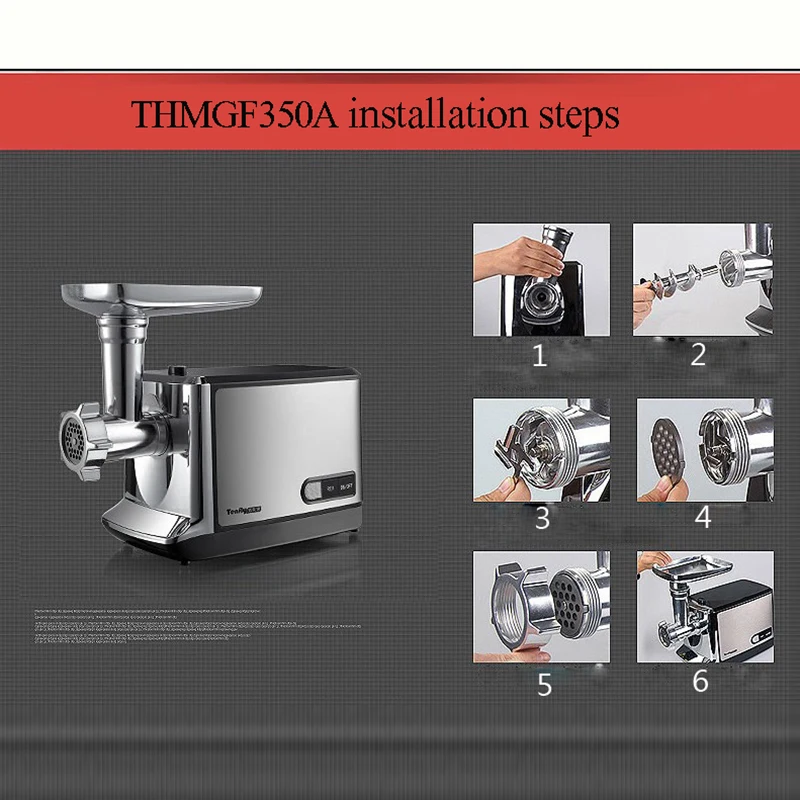 مفرمة اللحم الكهربائية 220 فولت مقشرة الثوم المنزلية آلة طحن الفلفل آلة فرم اللحوم الصلب