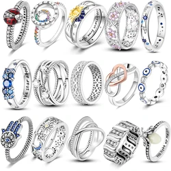 925 Silver Infinite Love Firefly Ring Original Design Zircon Finger Rings For Women High Quality Wedding Jewelry Gift