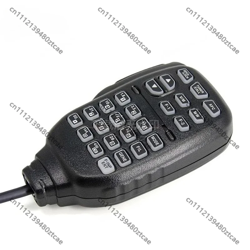 Portable Multi-function Handheld Radio Microphone, Shortwave Station PTT Hand Mic Communication Talk Device