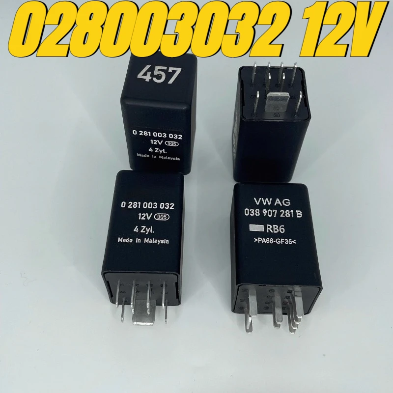 

（Brand New Original）1pcs/lot 100% original genuine relay:038907281B 028003032 12V Preheating plug relay