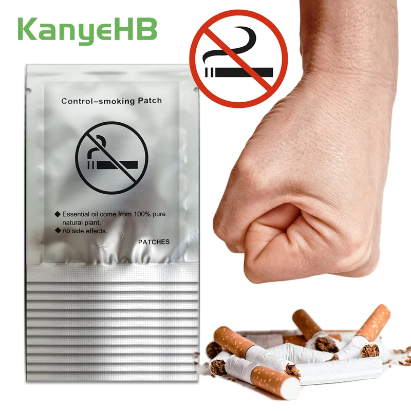 

60pcs=12bags Stop Smoking Stickers Herbal Smoke Control Patches Smoking Cessation Medical Plaster Suppress Smoking Desire A443