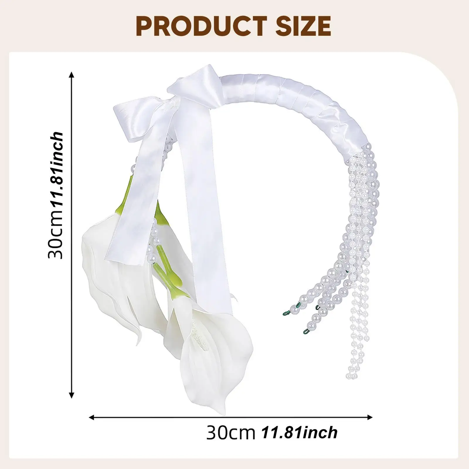 Bridal Bouquet Calla Lily Romantic Decoration Elegant Beaded Wedding Bouquet