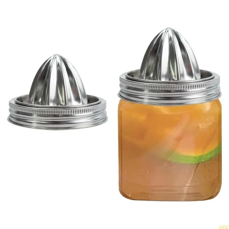 A0NC Stainless Steel Manual Fruit Juicer Squeezer Lemon Pressing Cover for Juicing