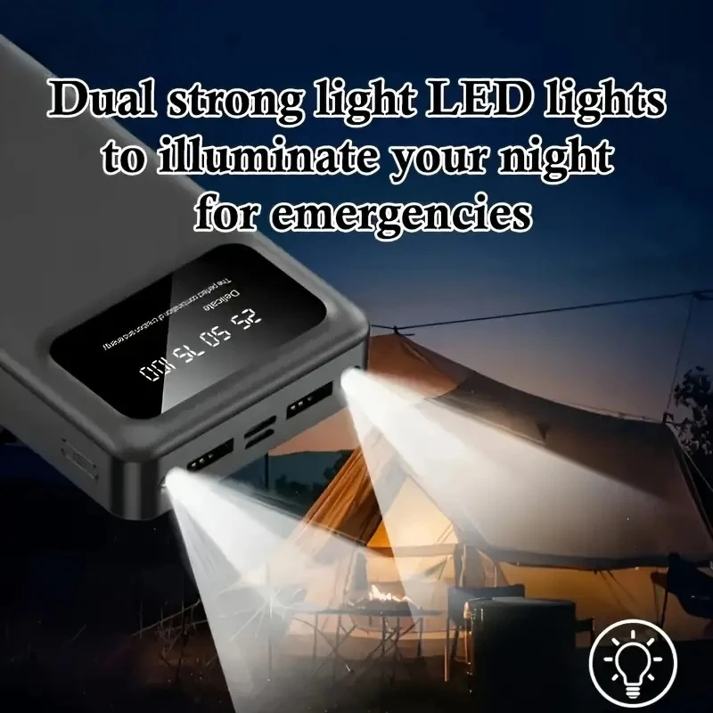 باور بانك 20000 مللي أمبير في الساعة، بطارية شحن سريعة للغاية، شاشة رقمية عالية السعة لهاتف آيفون وسامسونج وهواوي وشاومي #5