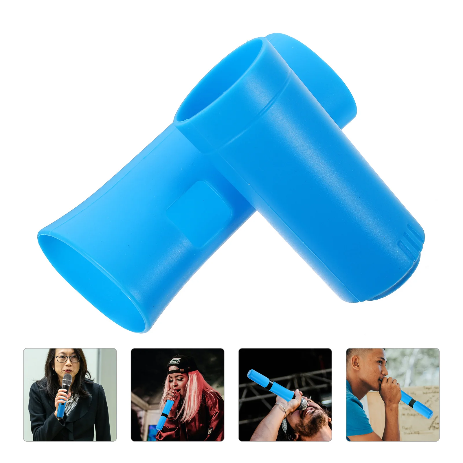 

1Set Mic Full Protection Cover Premium Silicone Anti-Slip Microphone Protector Compact Design Easy Install for Karaoke Events