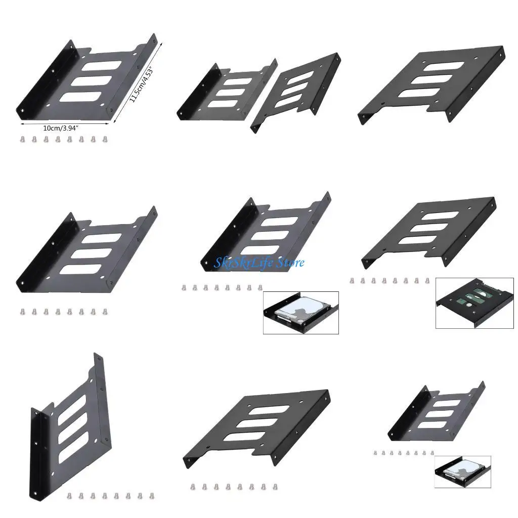

E65E Computer 2.5" to 3.5" Bay Drive Adapter Holder SSD HDD Hard Drive Holder