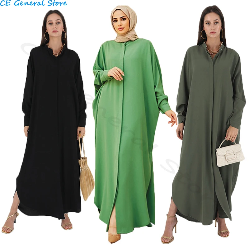 Long Dress Muslim Robe Abaya Clothing Large Size Muslim Fashion Women Clothes