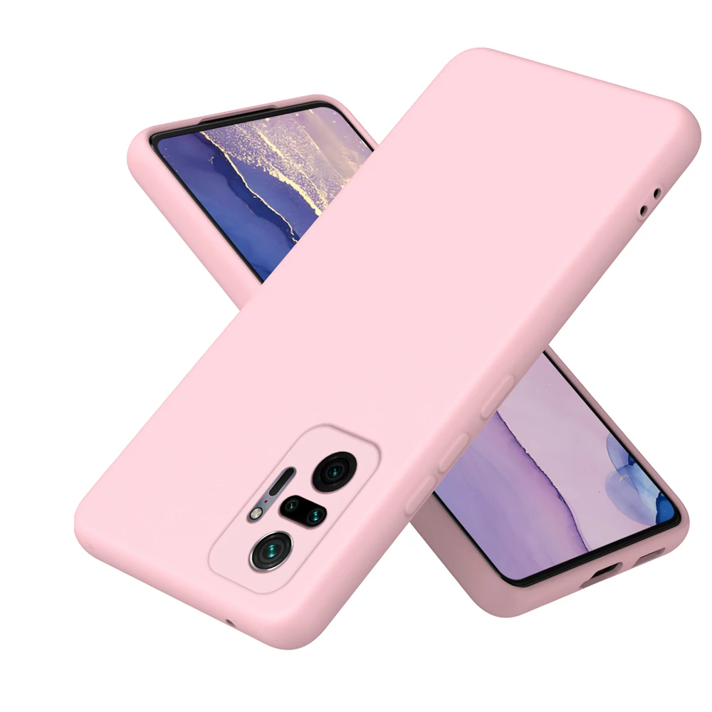 Solid Silicone Soft Case For Xiaomi Redmi Note 10 Pro 10T 10s 11 11s 12 12s 12 Pro Plus 5G Redmi 10A 10C 11A 12C Cover