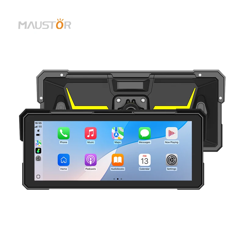 

Maustor Private Model Waterproof IPX7 8 Inch HD IPS Screen g ps Navigation Wireless Android Auto Portable Motorcycle Carplay