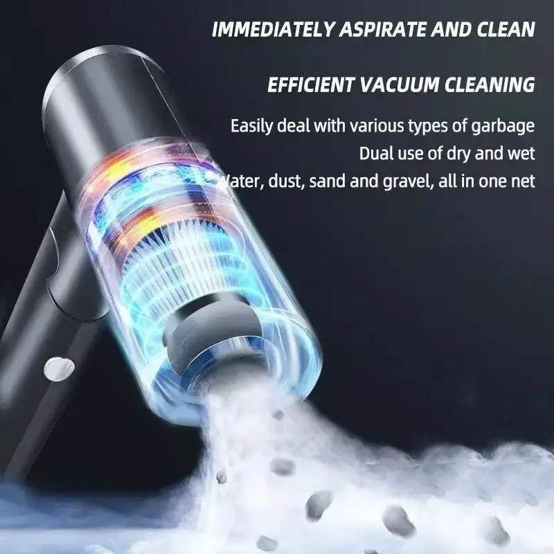Car Cordless Vacuum Cleaner Portable Large Suction Household Cleaning Equipment Handheld Dust Collector Small Mini Dust Blower image 2