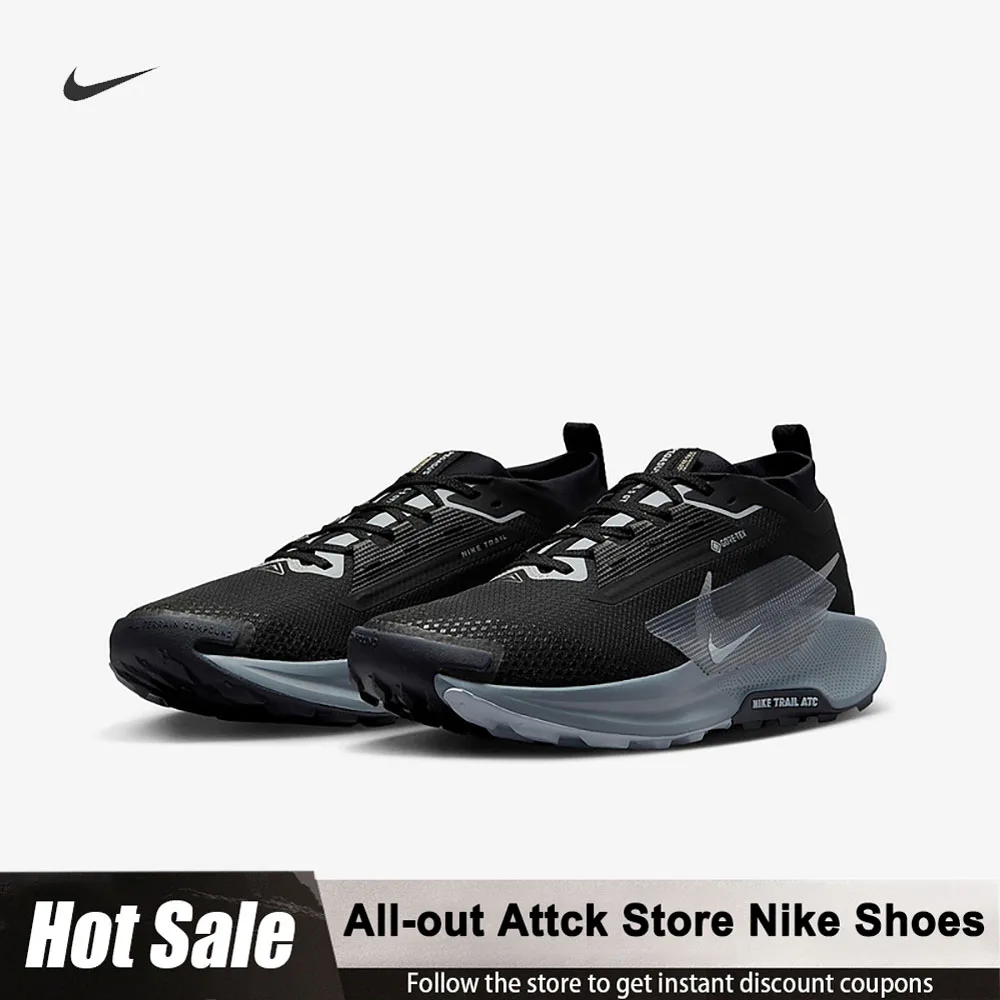 

Nike Pegasus Trail 5 comfortable Lightweigh Durable And Rebound Low-top Off-road Running Shoes For Men In Black Gray FQ0908-001