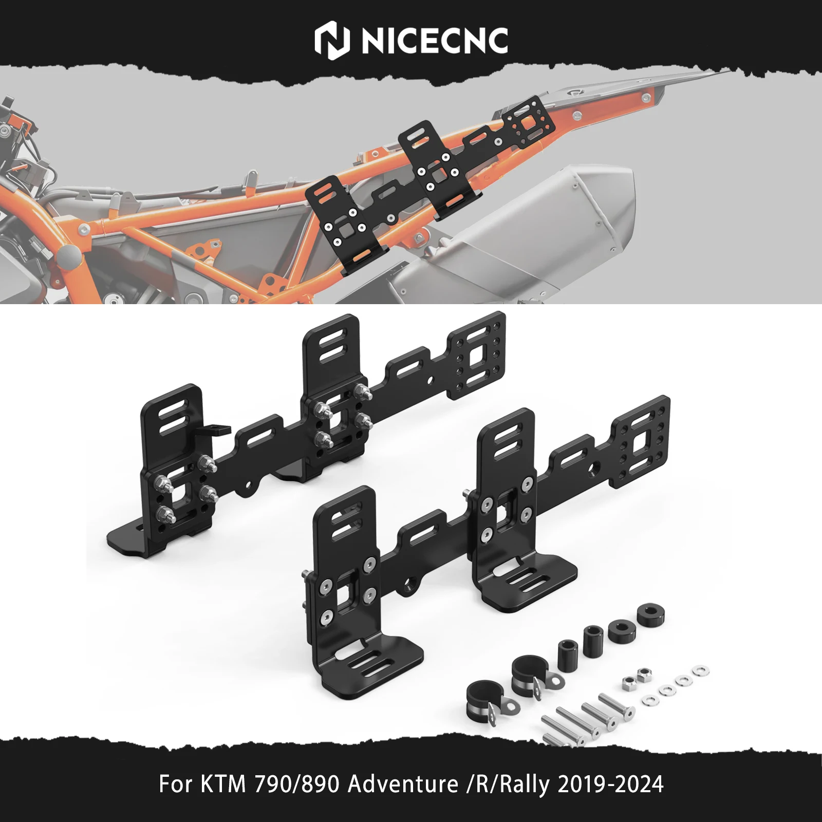 

Side Luggage Rack Cargo Carrier For KTM 790 890 Adventure /R/Rally 2019-2024 2023 790 890 Adventure R 790 ADV 890 ADV R Rally