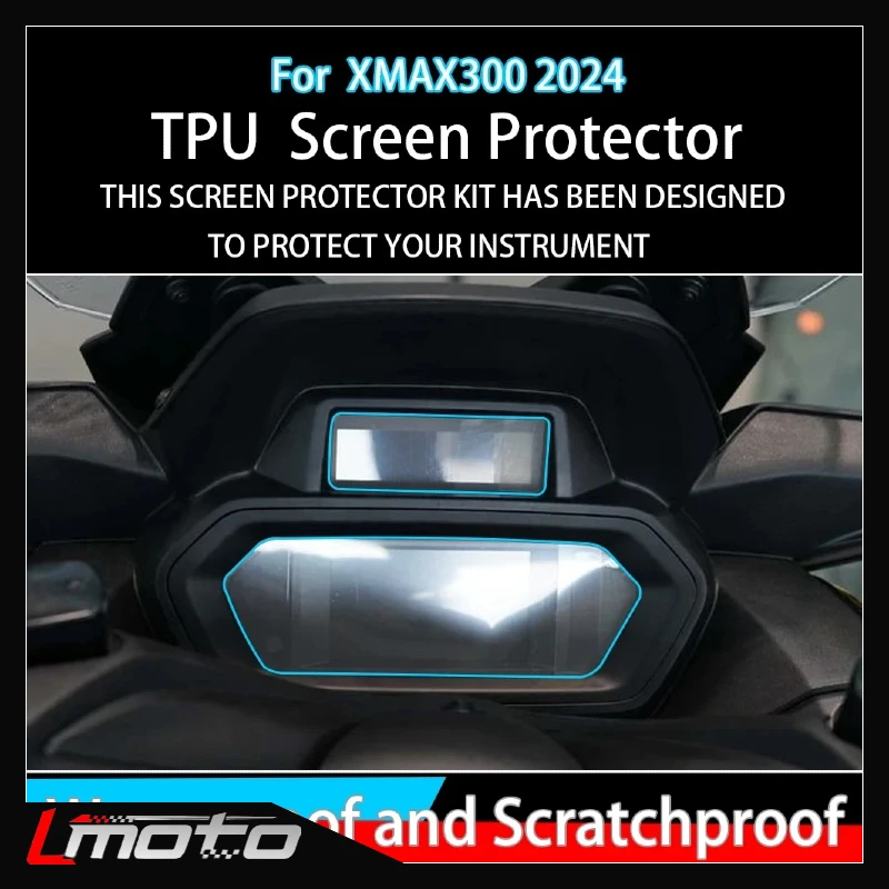 

Instrument Protection Film XMAX300 Scratch Protection Film Screen Protector Dashboard For YAMAHA XMAX 300 2024 Accessories