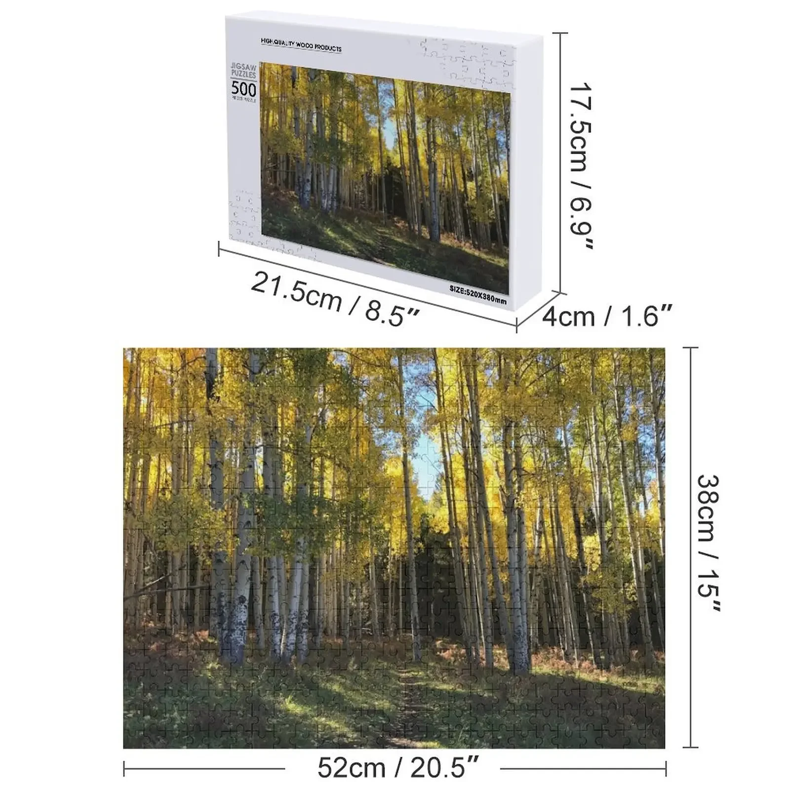 Aspen Trail from Forest Peak Retreat - من ccnow.info بازل قطع أعمال فنية من الخشب للبالغين صناديق خشبية