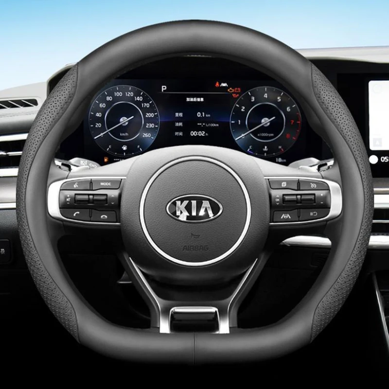 

Car Steering Wheel Cover For Kia Stinger Soul 2018-2024 Picanto X-line Morning Ceed GT Stonic Sportage Proceed K5 2021 2022 2023