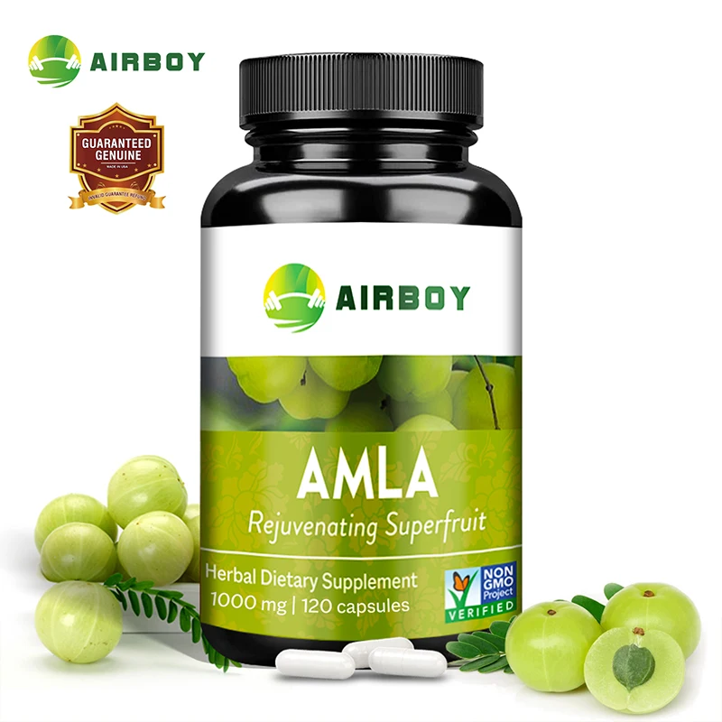 AMLA Suplementos vitamínicos - Apoyo inmunológico, rejuvenecimiento, antioxidante - Vegano, sin gluten