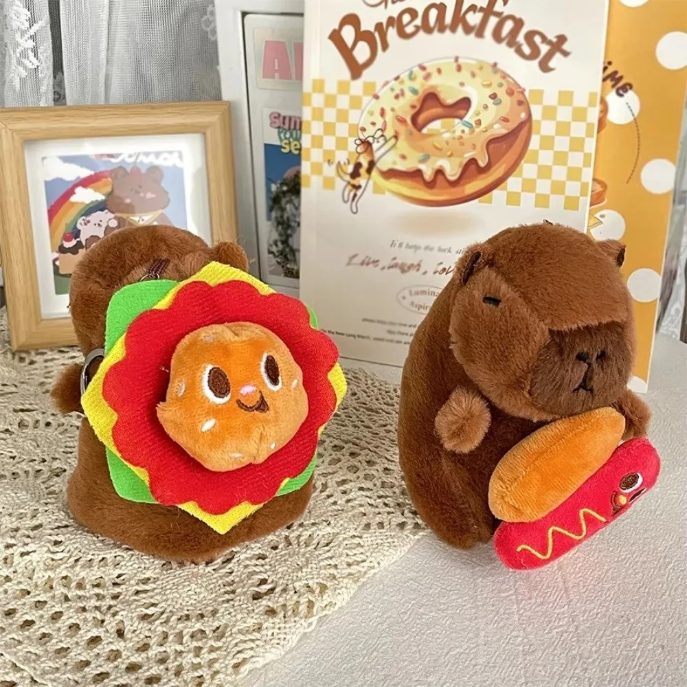 

Милые плюшевые брелки с капибарой, мягкие куклы, подвески с рисунком Капибалы, реалистичные животные, куклы, украшения, украшения для комнаты