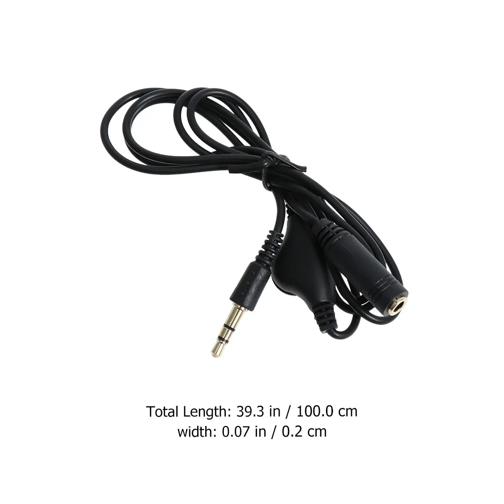 1M 3.5mm Audio Extension Cable Male to Female High-Conductivity Copper Core for Laptop, Phone, Speaker