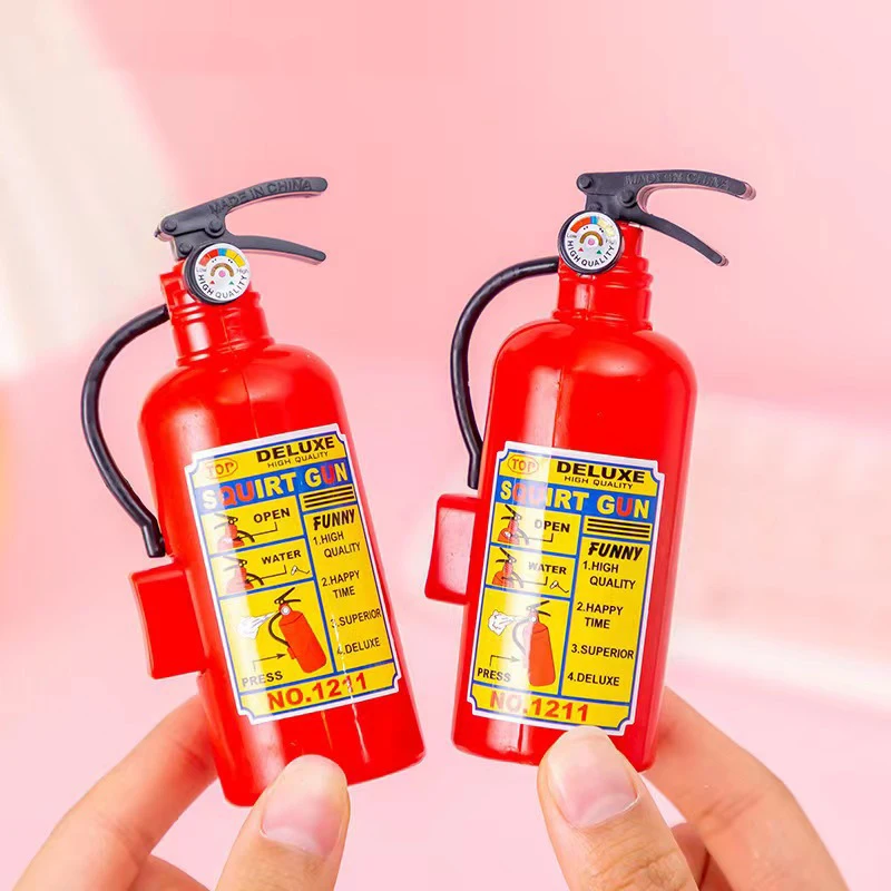 3/6pc Creative Fire Extinguisher Water Sprayer Funny Mini Whole Person Prank Water Play Toys Kids Beach Swim Spray Water Toys