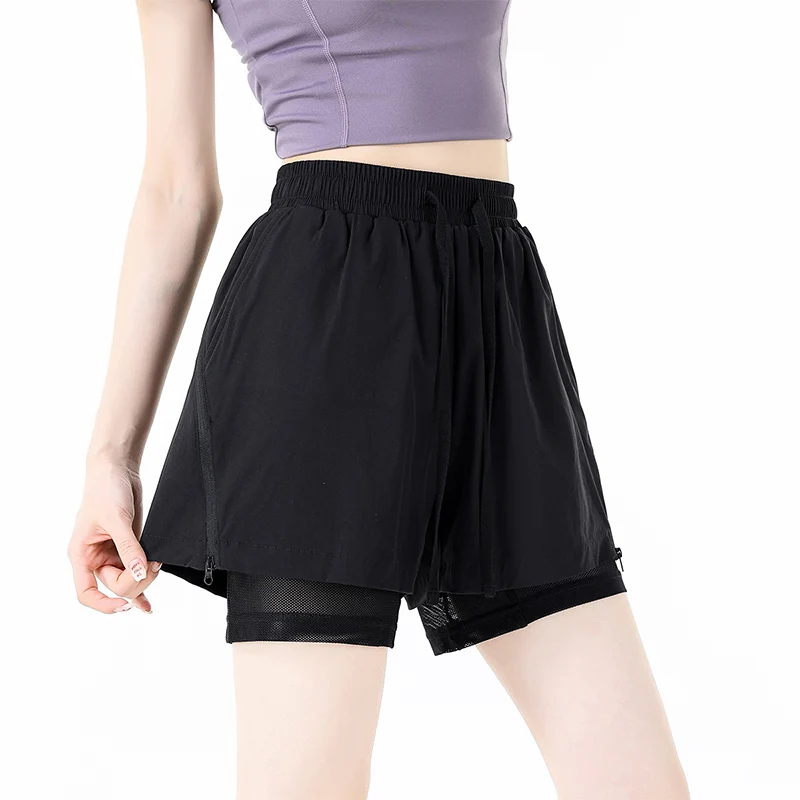 2026 Summer New 2 In 1 Urban Sports 5 Inch Shorts Sun Protection Breathable Quick Drying High Elastic Fabric for Men Women Profe