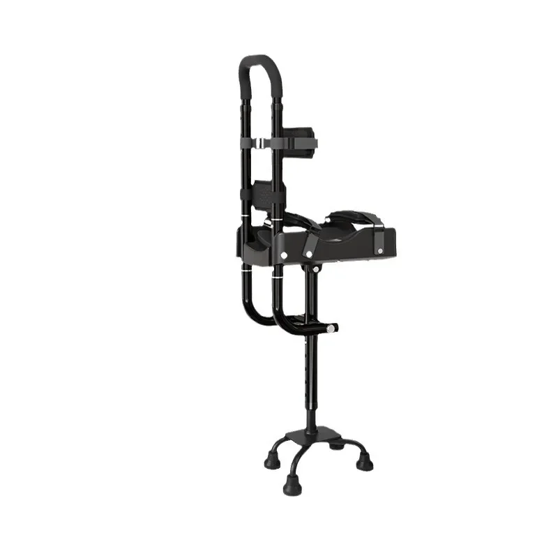 walking artifact sprained, non-slip telescopic crutch, single leg auxiliary walker