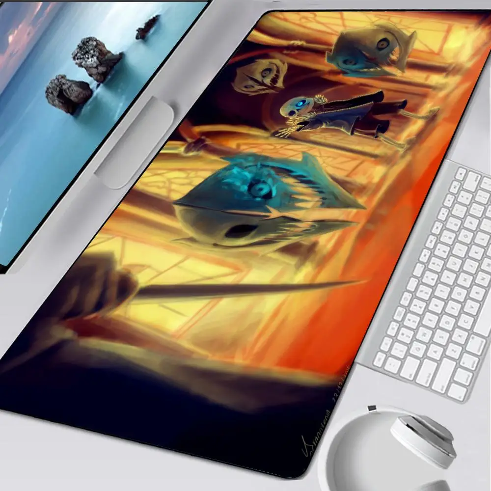 Podkładka pod mysz Undertale Sans Frisk, gumowa mata, podkładka pod laptopa XXL, podkładka pod mysz do notebooka, akcesoria dla graczy, na stół komputerowy, do gier