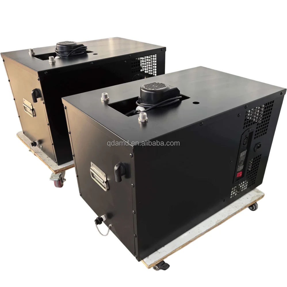 Portable Stainless Steel Horizontal Ice Bank Cooler Dispenser With Digital Temperature Display For Drink Serving