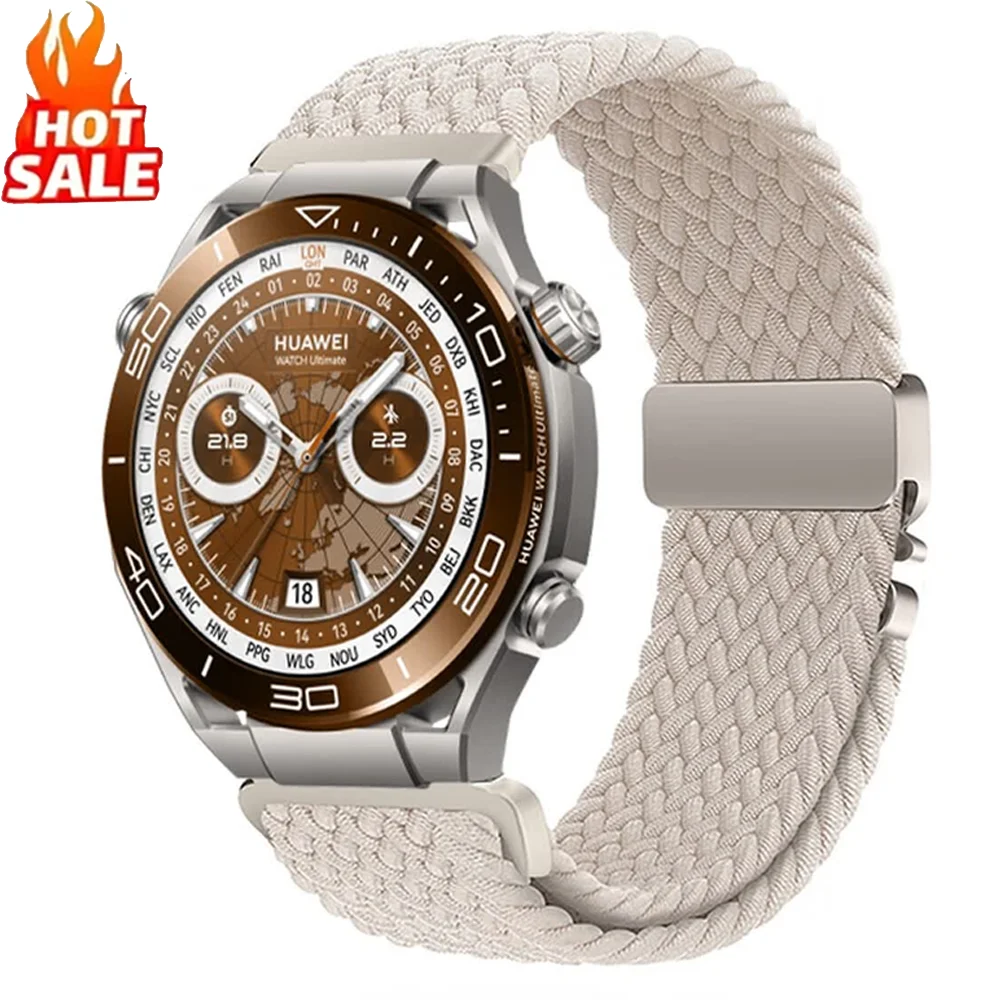20/22mm Nylon Braided Strap For Huawei Ultimate 2/GT Runner 2/GT7-6-5-4 46mm Parachute Buckle Band Amazfit Bip Max 6 Balance 3 2