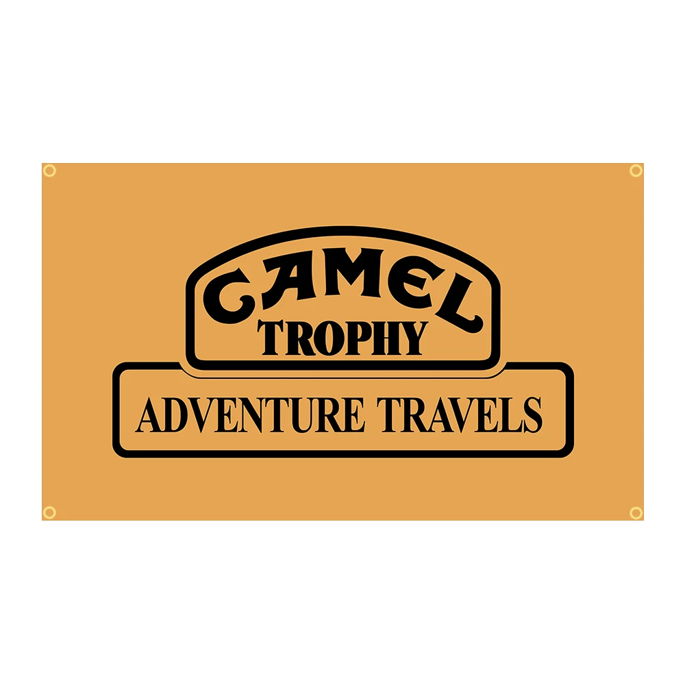 90X150cm Camel Trophy ADVENTURE TRAVEIS Flag Polyester Printed Garage Decoration Banner Tapestry