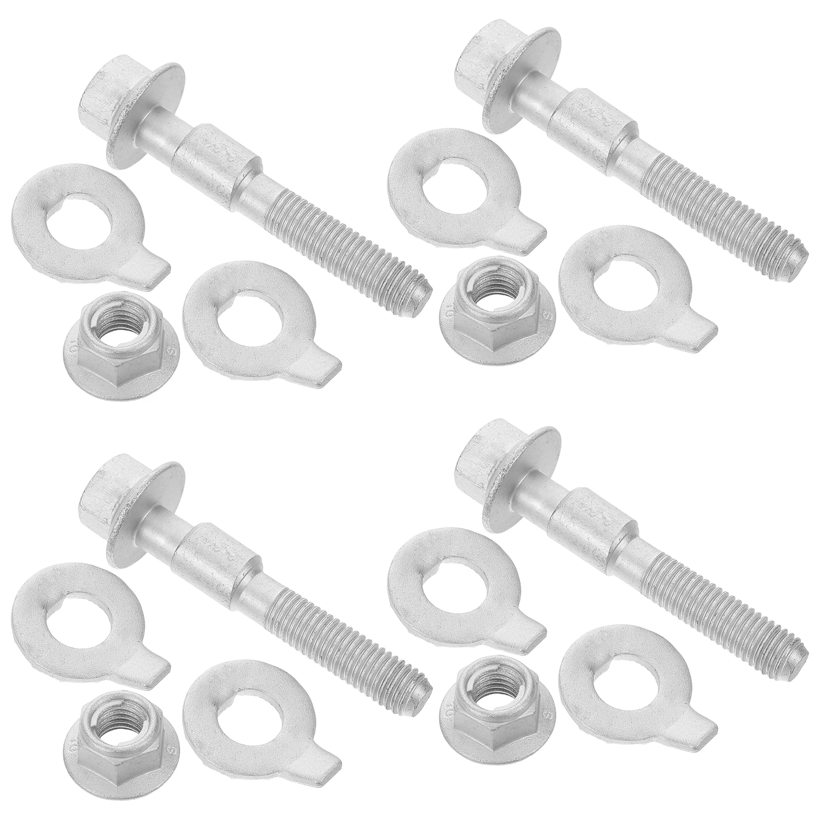 

4pcs Automotive Wheel Alignment Eccentric Bolts 12.9 Grade Cam Adjustment Bolts Universal For Cars Suvs Trucks Adjustable