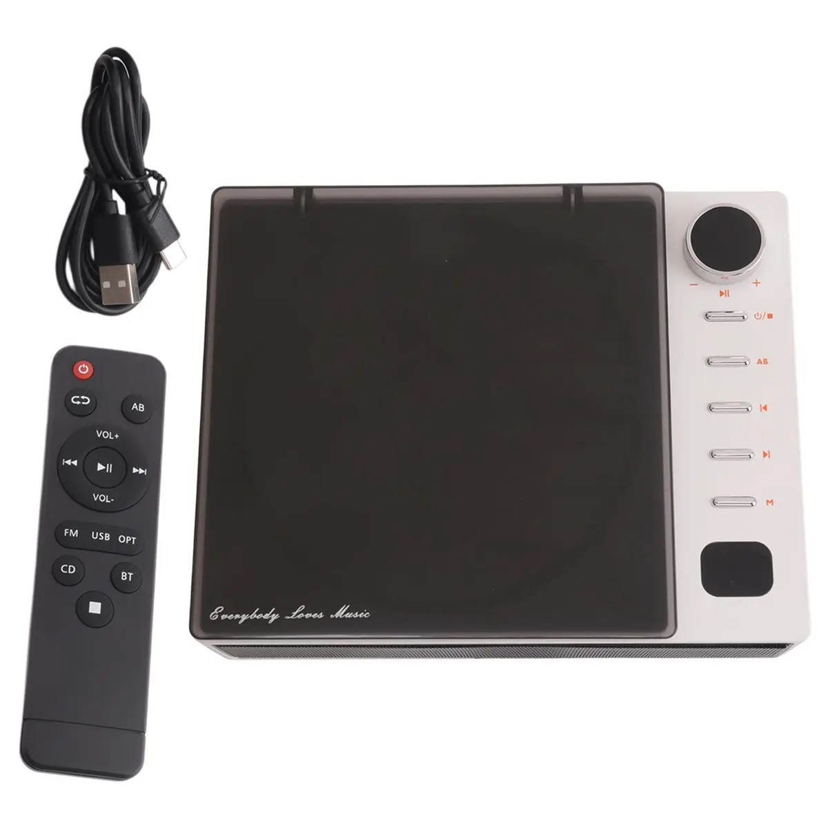 N93R Portable Cd Player Wireless Bluetooth Speakers FM Radio Music Album Player Home CD Machine English AB Repeater