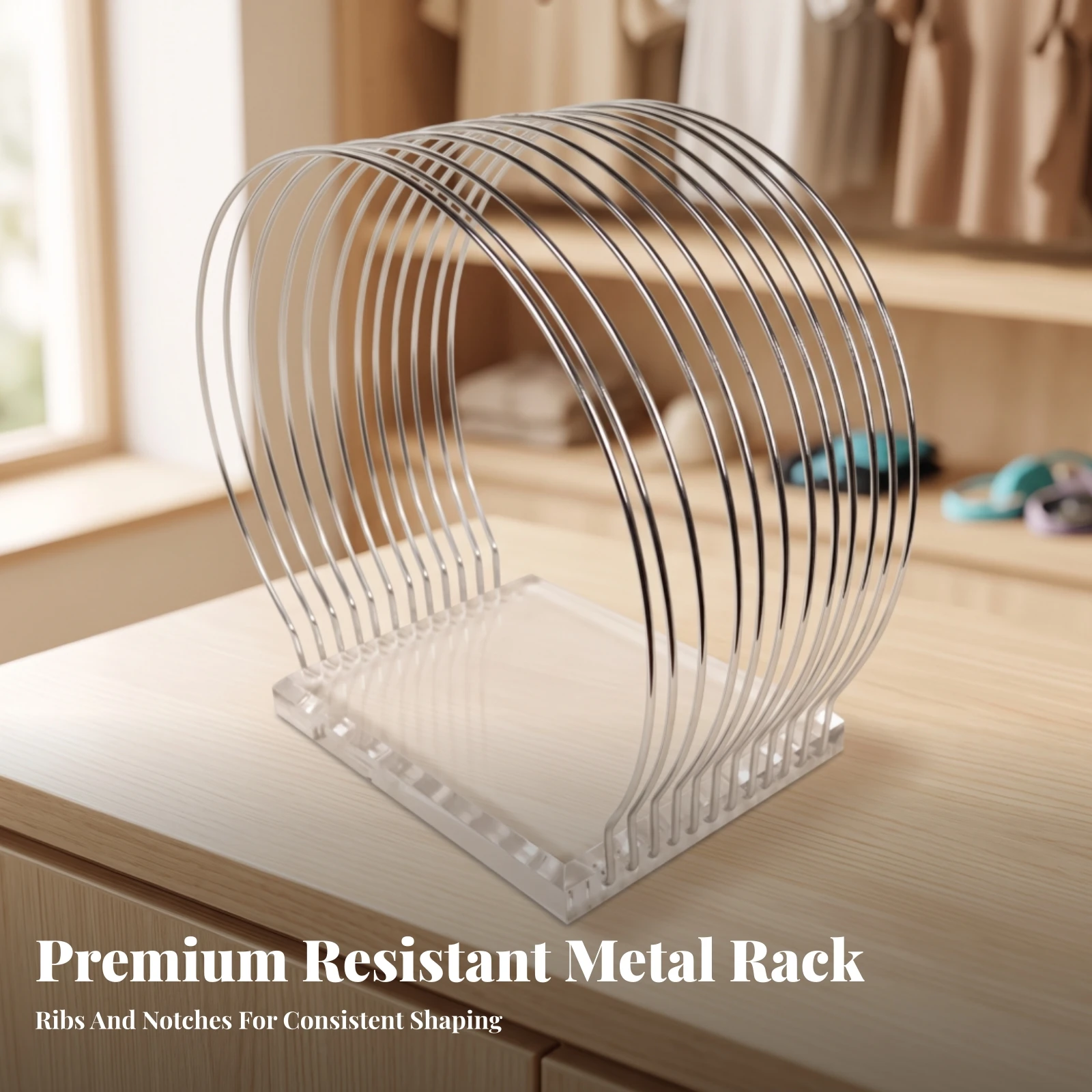 Swim Cap Display Rack Clear Swimming Cap Display Stand Space-Saving Sturdy for Retailers, Retail Stores, Showroom Shelves - view 4