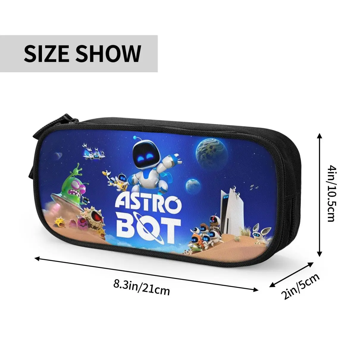 Пенал A-Astro-Bot для детей, Большой Вместительный чехол для ручек с рисунком Роберта, школьная косметика для студентов