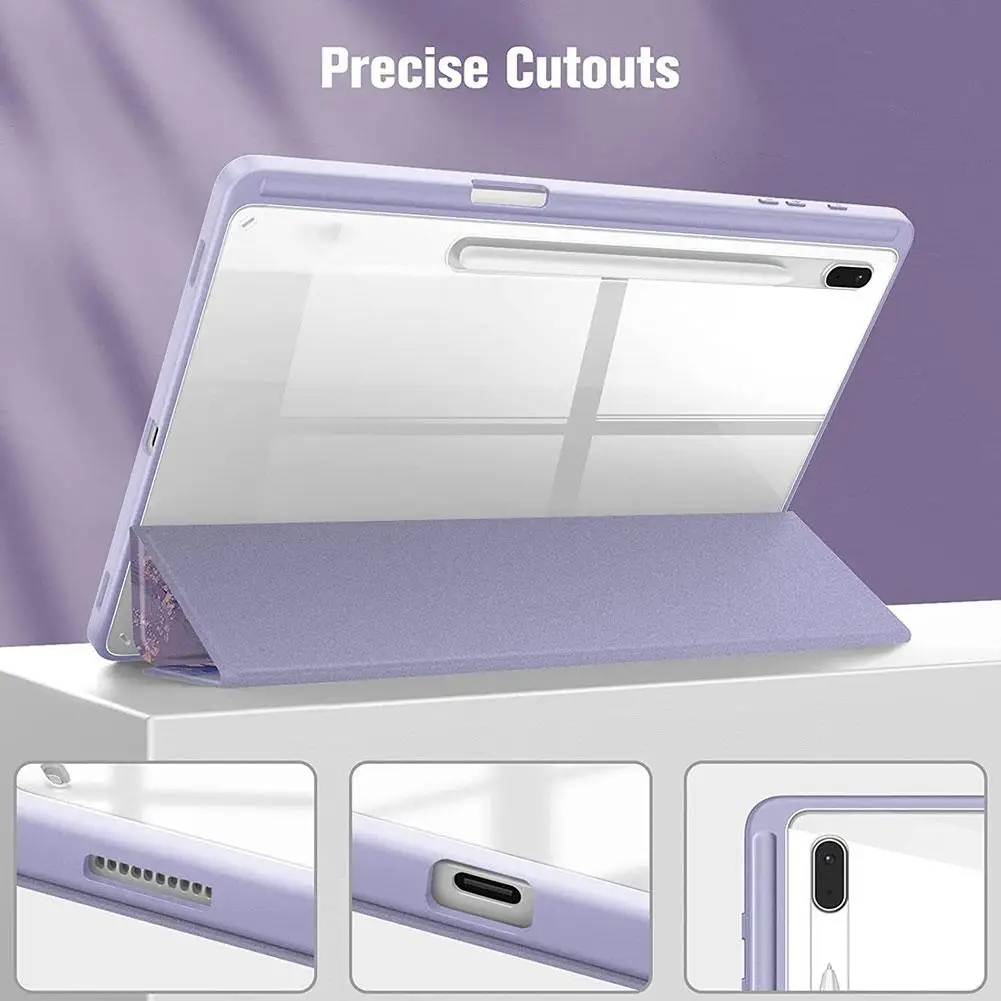 

Для Samsung Galaxy Tab A9 Plus 11 дюймов 2023 чехол акриловый прозрачный задний чехол для планшета для Tab A9 8,7 дюйма держатель для карандашей J6Q8