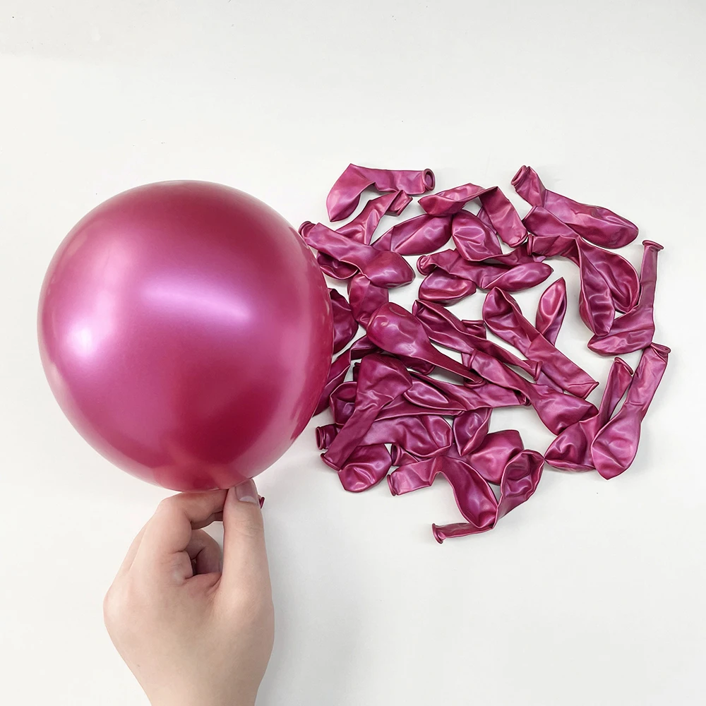 Metallic Hot Pink Balloons Garland Arch Kit 68Pcs Metal Gold Silver Balloon Wedding Girl Birthday Party Baby Shower Decor Globos view 6