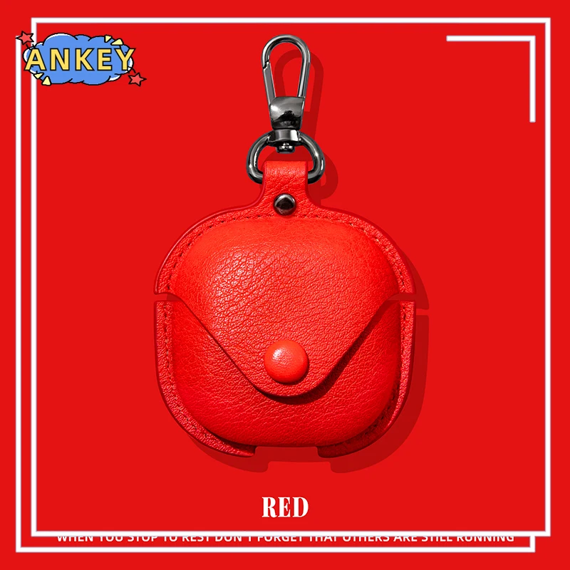 Case for Samsung Galaxy Buds2 Pro Buds FE Live Buds3 Pro Earphone PU Leather Buckle Dust-proof Cover Cases