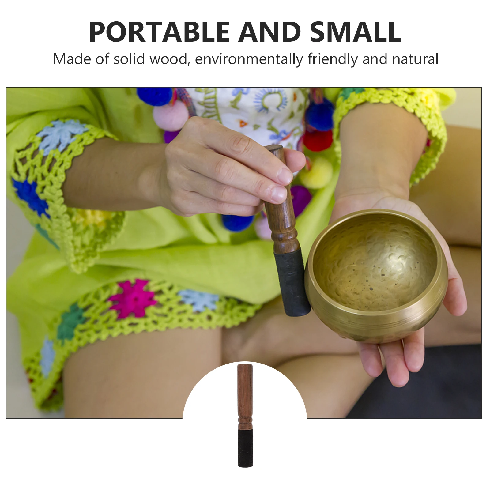 

Mallet Wooden Singing Bowl Striker For Meditation Yoga Relaxation Sound Healing Buddha Sound Bowl Striker Accessory