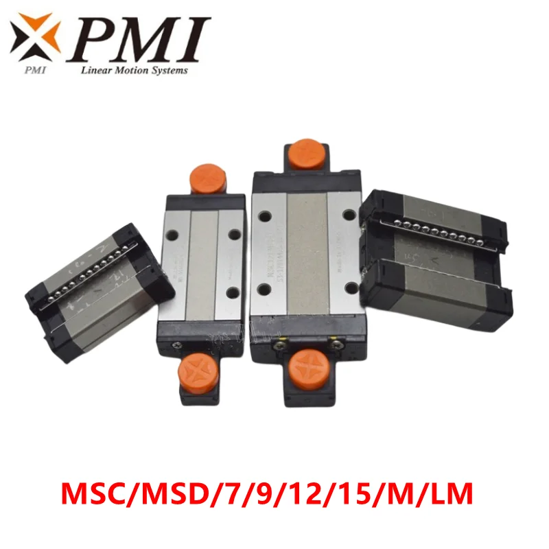 PMI Miniature Stainless Steel Block Carriage, Linear Guide Slider for 3D Printer, CNC, MSC, MSD, 7, 9, 12, 15, M, LM, LLFC, MSC9