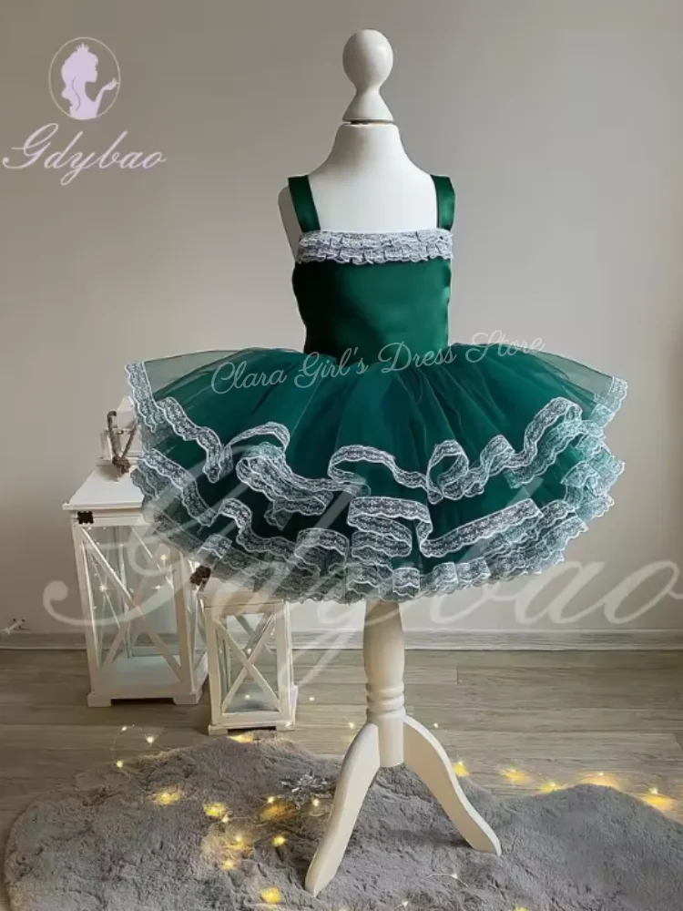 ชุดเดรสเด็กผู้หญิงสำหรับงานแต่งงาน แขนพองแบบเจ้าหญิง สำหรับงานวันเกิด งานรับศีลมหาสนิท หรืองานเลี้ยงสุดหรู