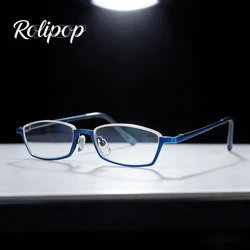 Gafas de lectura de medio marco pequeñas para hombre y mujer, anteojos recetados con bisagras de primavera, aleación + 1,0, 1,5, 2,0, 2,5, 3,0, 3,5, 4,0